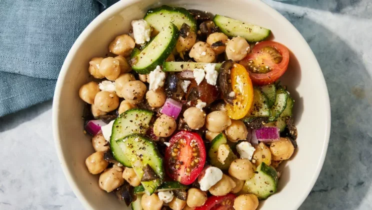 Trending Recipe: How to Make Greek Garbanzo Bean Salad Step-by-Step
