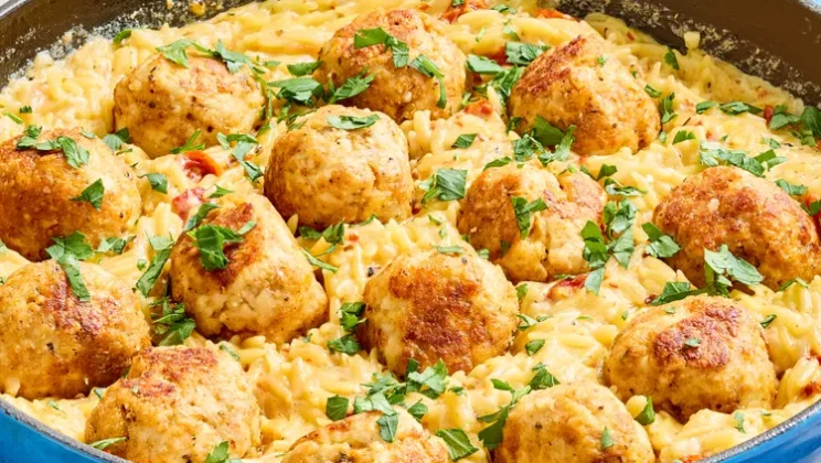 How to Make One Pot Orzo and Chicken Meatballs (Easy Recipe Step-by-Step)